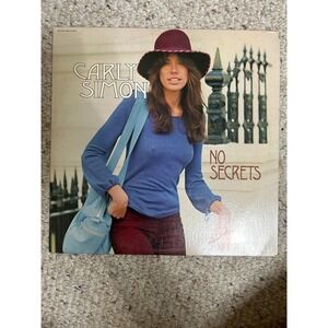 Carly Simon No Secrets Vinyl LP 1972 Elektra EKS-75049 Youre So Vain Folk Rock
